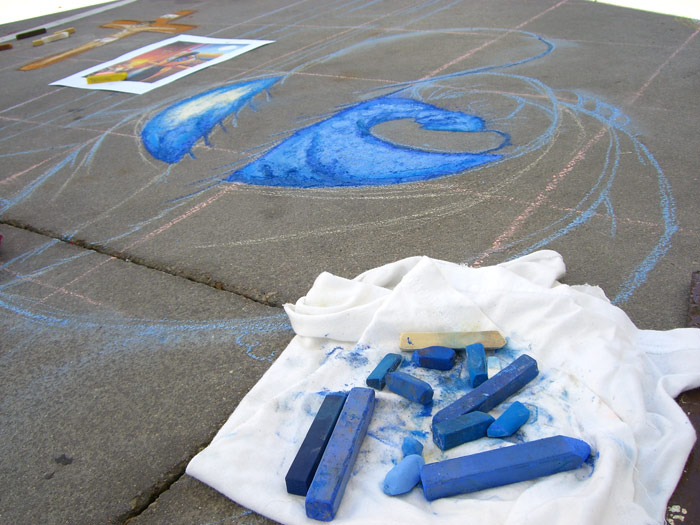 Pasadena Chalkfest 2006 - chalk pieces