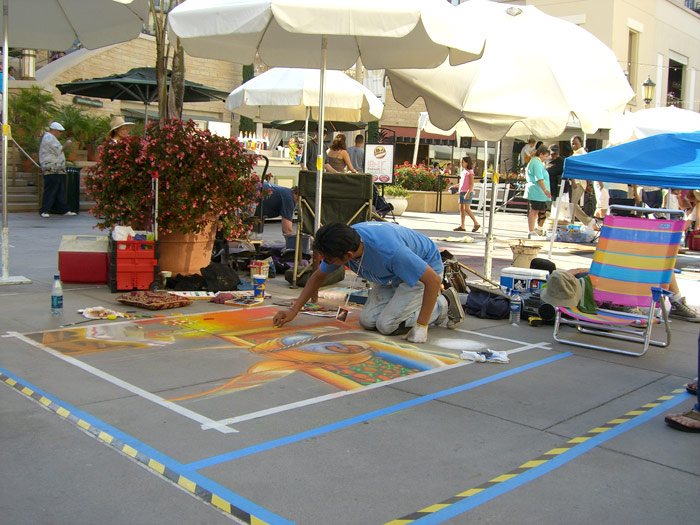 Pasadena Chalkfest 2006- other artist around