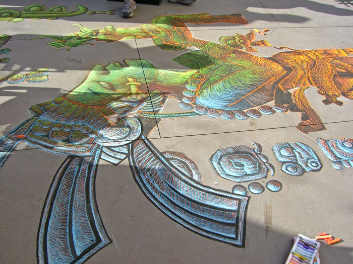 Pasadena Chalkart 2006 - mayan art