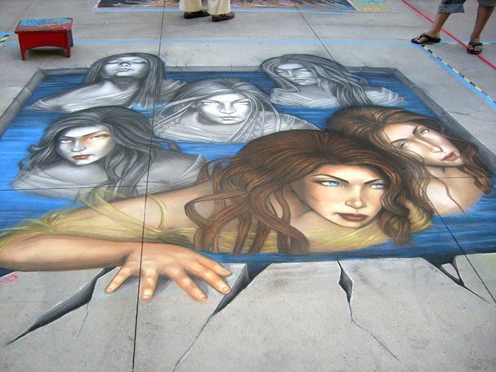 Pasadena Chalkart 2006 - 3d street art