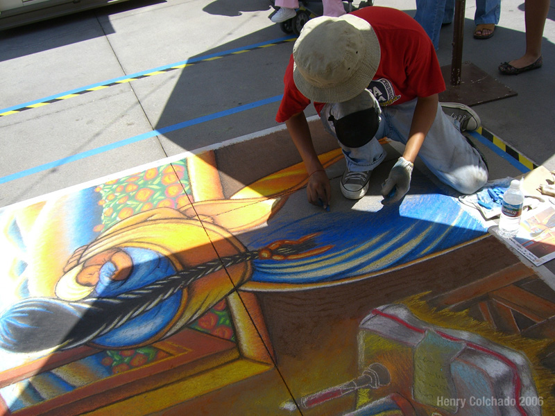 Pasadena Chalkfest Street Art 2006