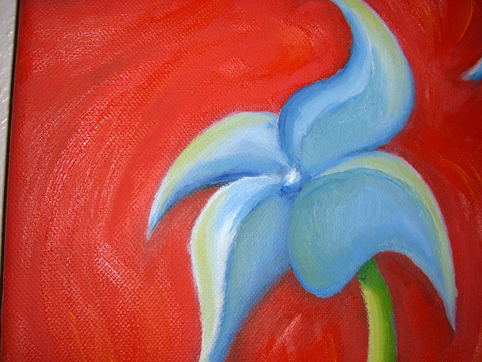 Painting Flower two close up