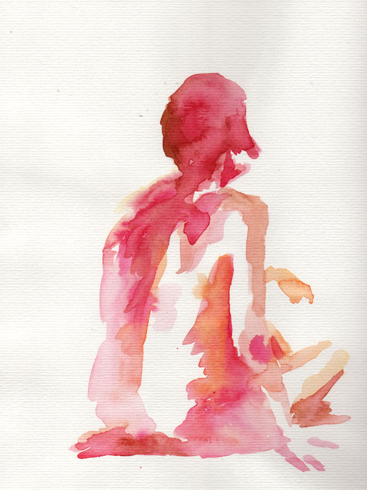 watercolor figure drawing